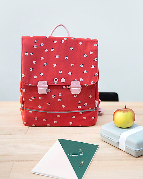 Trixie Zaino Scuola - Coccinella - Con Zainetto sportivo incluso! Zaini Asilo