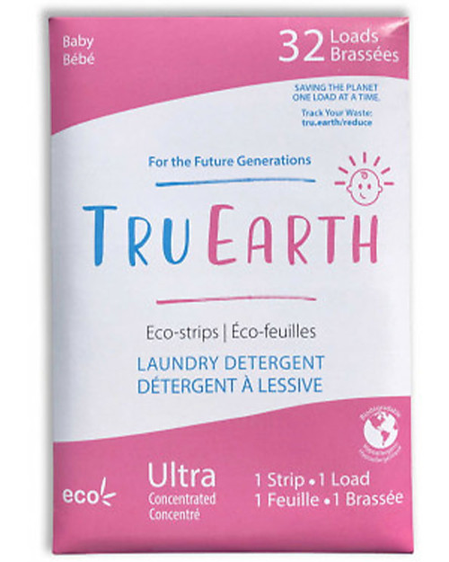 TruEarth Strisce Ecologiche per Bucato EcoStrips - Baby Detergenti per Bucato