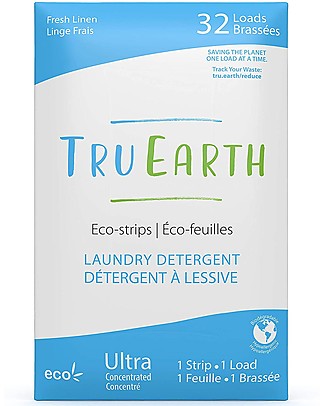 TruEarth Strisce Ecologiche per Bucato EcoStrips - Profuma di Fresco Detergenza Casa
