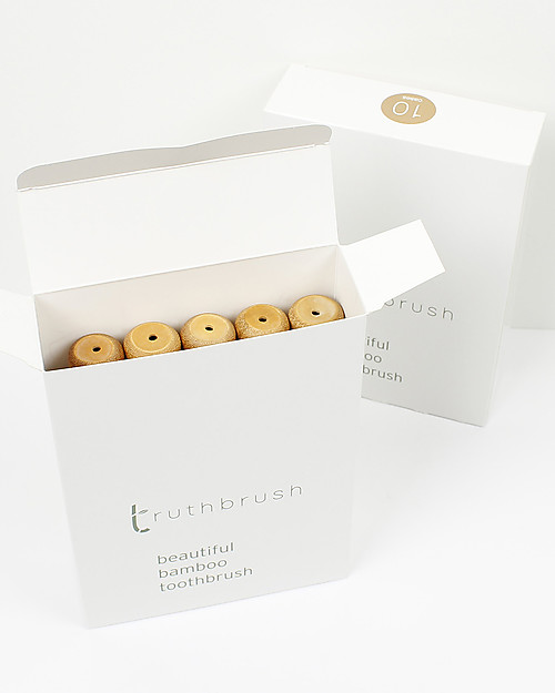 TruthBrush Porta Spazzolino da Viaggio in Bambù Spazzolini