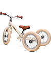 Trybike Bici 2 in 1 Crema Vintage Opaco + Kit Terza Ruota per Convertirla in Triciclo Tricicli