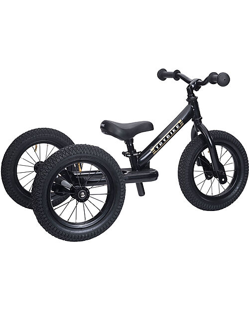 Trybike Bici 2 in 1 Matt Black + Kit Terza Ruota per Convertirla in Triciclo Tricicli