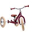 Trybike Bici 2 in 1 Rosso Vintage Opaco + Kit Terza Ruota per Convertirla in Triciclo Tricicli