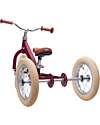 Trybike Bici 2 in 1 Rosso Vintage Opaco + Kit Terza Ruota per Convertirla in Triciclo Tricicli