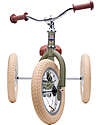 Trybike Bici 2 in 1 Verde Vintage Opaco + Kit Terza Ruota per Convertirla in Triciclo Tricicli