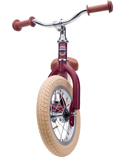Trybike Bici Senza Pedali Vintage - Rosso Opaco - dai 15 mesi! Biciclette senza Pedali