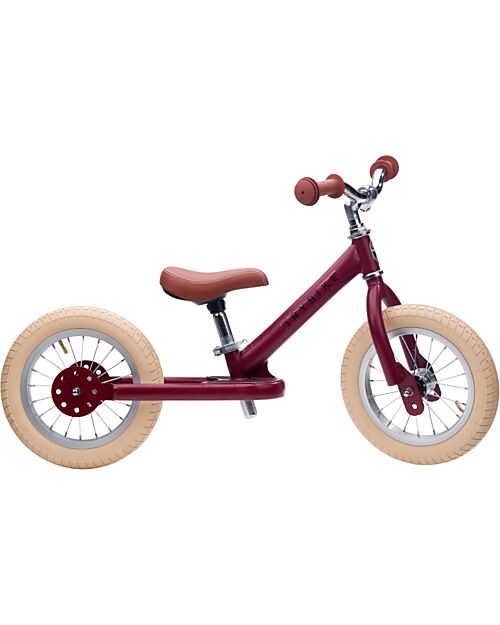 Trybike Bici Senza Pedali Vintage - Rosso Opaco - dai 15 mesi! Biciclette senza Pedali