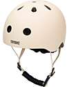 Trybike Casco per Bici 45-51 cm - Crema Opaco - Chiusura Magnetica Caschi Bici