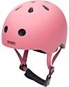 Trybike Casco per Bici 45-51 cm - Rosa Opaco - Chiusura Magnetica Caschi Bici