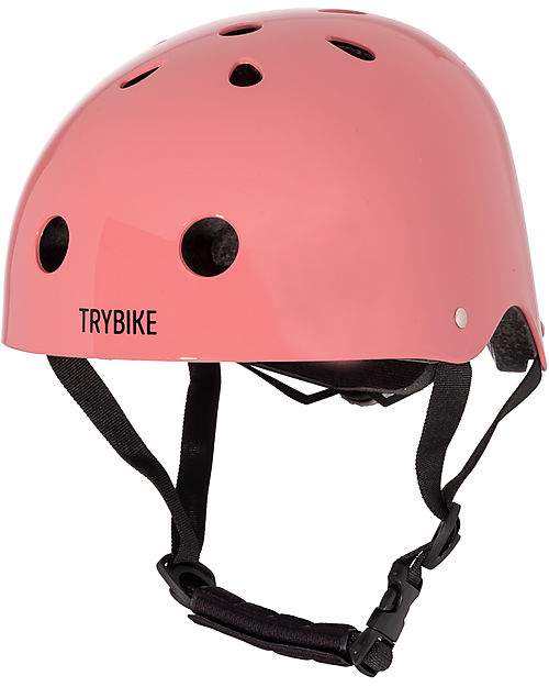 Trybike Casco per Bici - Jaipur Pink - Calotta in ABS - Resistente Regolabile e Traspirante Caschi Bici