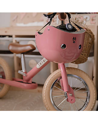 Trybike Casco per Bici - Jaipur Pink - Calotta in ABS - Resistente Regolabile e Traspirante Caschi Bici