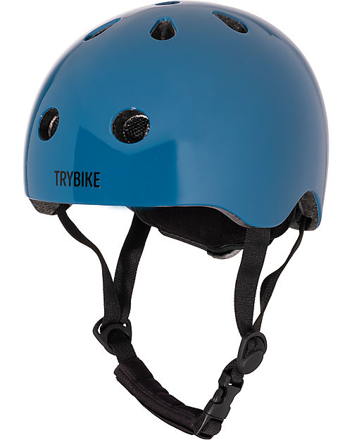 Trybike Casco per Bici - Mandan Blue - Calotta in ABS - Resistente Regolabile e Traspirante Caschi Bici
