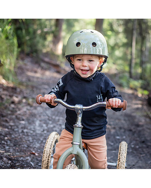 Trybike Casco per Bici - Misty Green - Calotta in ABS - Resistente Regolabile e Traspirante Caschi Bici