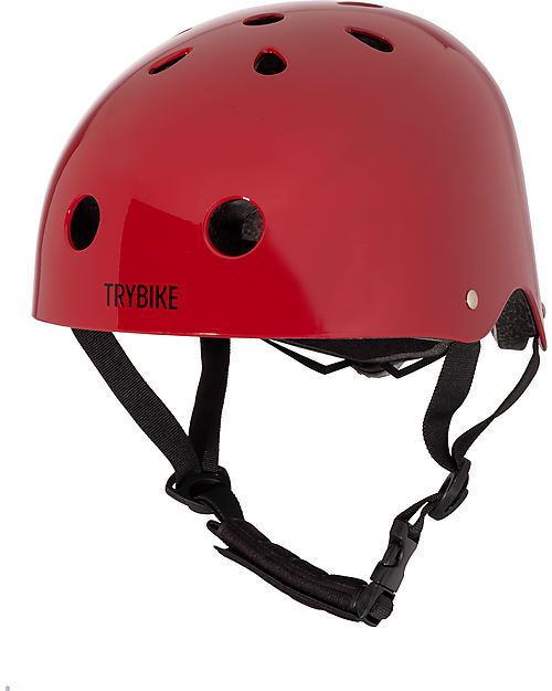 Trybike Casco per Bici - Ruby Red - Calotta in ABS - Resistente Regolabile e Traspirante Caschi Bici