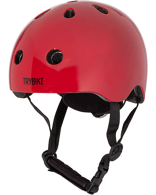 Trybike Casco per Bici - Ruby Red - Calotta in ABS - Resistente Regolabile e Traspirante Caschi Bici