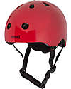 Trybike Casco per Bici - Ruby Red - Calotta in ABS - Resistente Regolabile e Traspirante Caschi Bici