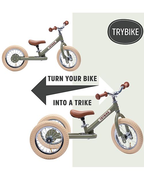 Trybike Kit Terza Ruota - Vintage - Trasforma la Bici Trybike in Triciclo! Accessori Biciclette