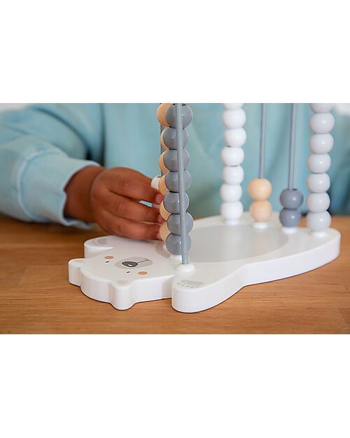 Tryco Baby Abaco Orso Polare in Legno - Aiuta lo sviluppo delle Capacità Intellettive - 18+ m Giochi STEM