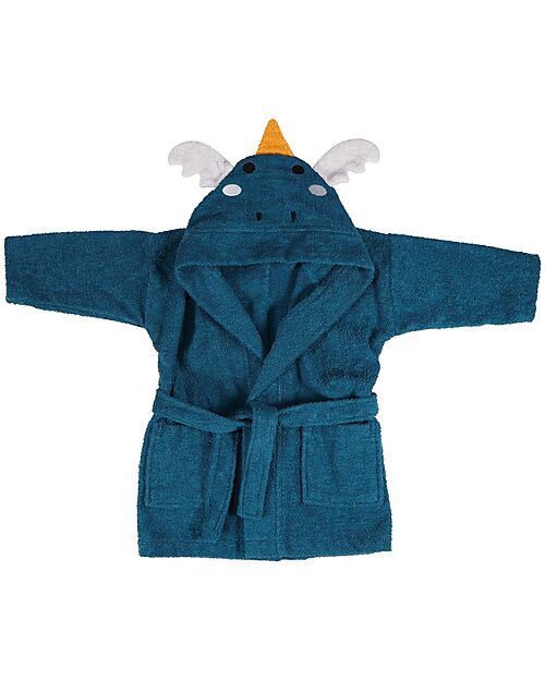 Tryco Baby Accappatoio Diego il Drago - Bambini 1/2 Anni - 100% Cotone Accappatoi e Asciugamani