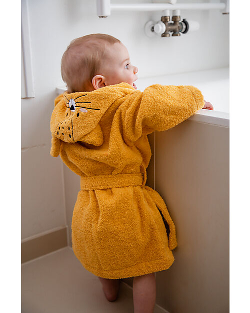 Tryco Baby Accappatoio  Lenny il Leopardo - Neonato 0-1 anno - 100% Cotone Accappatoi e Asciugamani