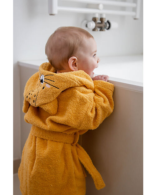 Tryco Baby Accappatoio  Lenny il Leopardo - Neonato 0-1 anno - 100% Cotone Accappatoi e Asciugamani