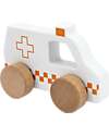 Tryco Baby Ambulanza Giocattolo in Legno - Bianco/Rosso - 18+ m Macchine e Trenini  in Legno