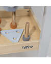Tryco Baby Banco degli Attrezzi in Legno - Colori ad Acqua Atossici - 3+ Anni Attrezzi in Legno