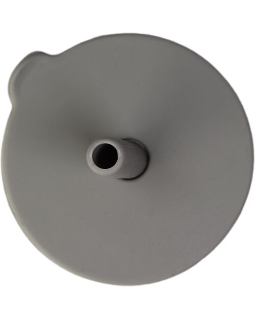 Tryco Baby Bicchiere con Cannuccia - Grigio Olivastro - Silicone Bicchieri