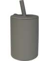 Tryco Baby Bicchiere con Cannuccia - Grigio Olivastro - Silicone Bicchieri