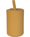 Tryco Baby Bicchiere con Cannuccia - Miele/Oro - Silicone - 0+ Bicchieri