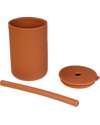 Tryco Baby Bicchiere con Cannuccia - Terra di Siena - Silicone Bicchieri