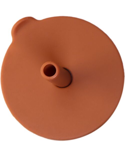 Tryco Baby Bicchiere con Cannuccia - Terra di Siena - Silicone Bicchieri