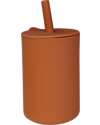 Tryco Baby Bicchiere con Cannuccia - Terra di Siena - Silicone Bicchieri