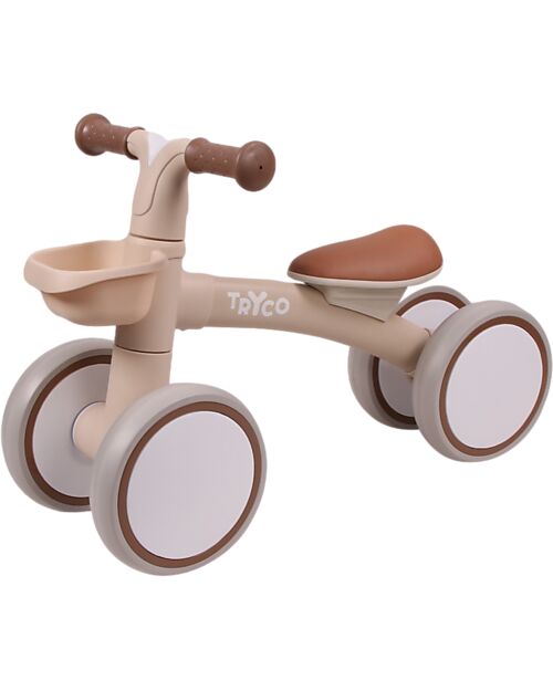 Tryco Baby Bici Senza Pedali Luna con Cestino - Crema - Da 1 a 3 Anni Biciclette senza Pedali