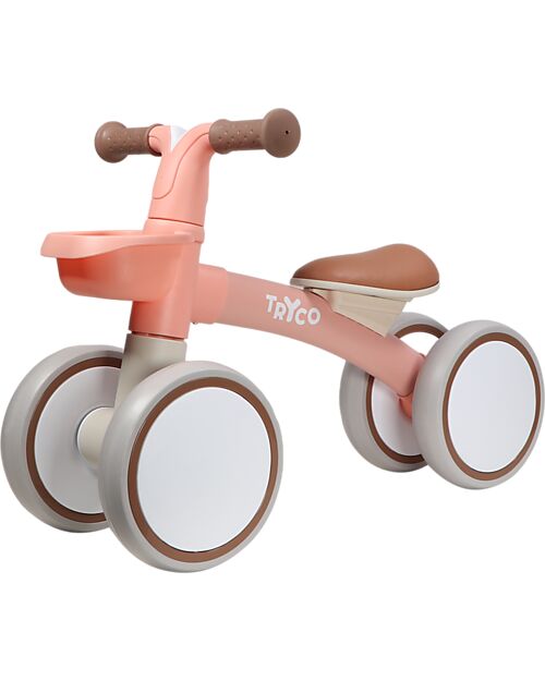 Tryco Baby Bici Senza Pedali Luna con Cestino - Rosa - Da 1 a 3 Anni Biciclette senza Pedali