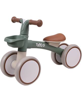 Tryco Baby Bici Senza Pedali Luna con Cestino - Salvia - Da 1 a 3 Anni Biciclette senza Pedali