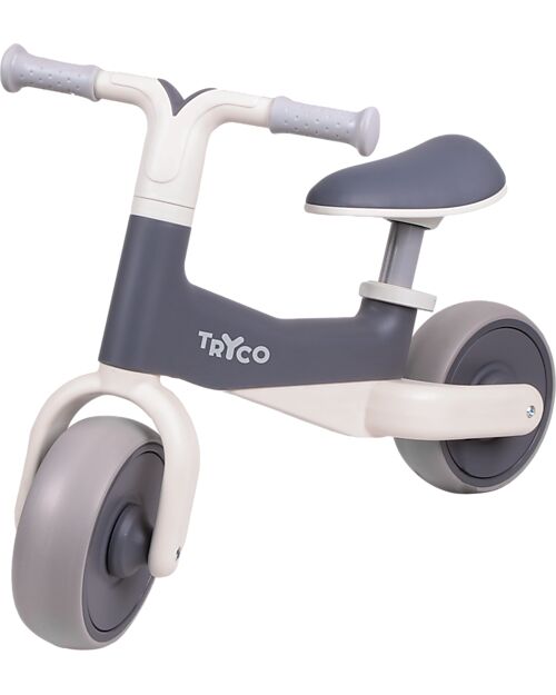 Tryco Baby Bicicletta Senza Pedali Bobbie - Grigio - Sviluppa l'Equilibrio Biciclette senza Pedali