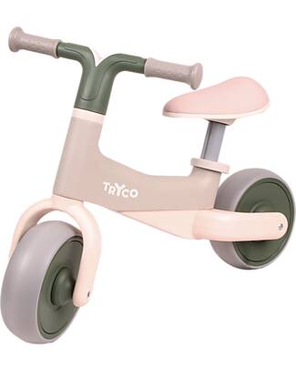 Tryco Baby Bicicletta Senza Pedali Bobbie - Verde - Sviluppa l'Equilibrio Biciclette senza Pedali