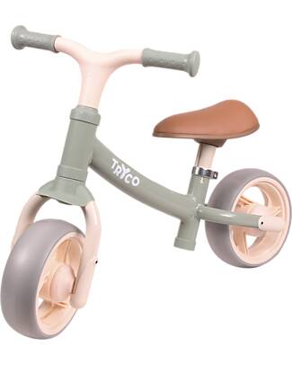 Tryco Baby Bicicletta senza Pedali Rocky - Verde - Perfetta per Sviluppare l'Equilibrio Biciclette senza Pedali