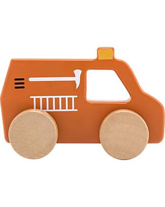 Tryco Baby Camion dei Pompieri Giocattolo in Legno - Rosso - 18+ m Macchine e Trenini  in Legno