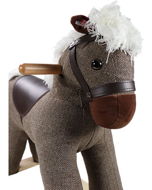 Tryco Baby Cavallo a Dondolo - Marrone - con Suoni Realistici - dai 18 Mesi Cavalcabili