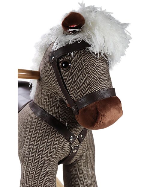 Tryco Baby Cavallo a Dondolo - Marrone - con Suoni Realistici - dai 36 Mesi Cavalcabili