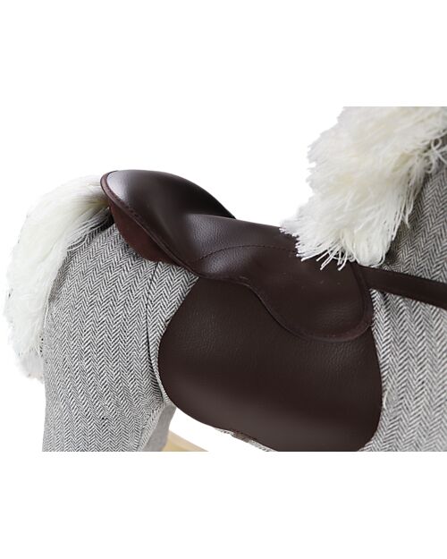 Tryco Baby Cavallo a Dondolo Milo - Grigio - con Suoni Realistici - dai 36 Mesi Cavalcabili