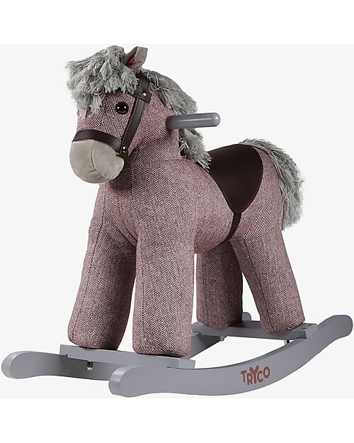 Tryco Baby Cavallo a Dondolo Milo - Rosa - con Suoni Realistici - dai 18 Mesi Cavalcabili