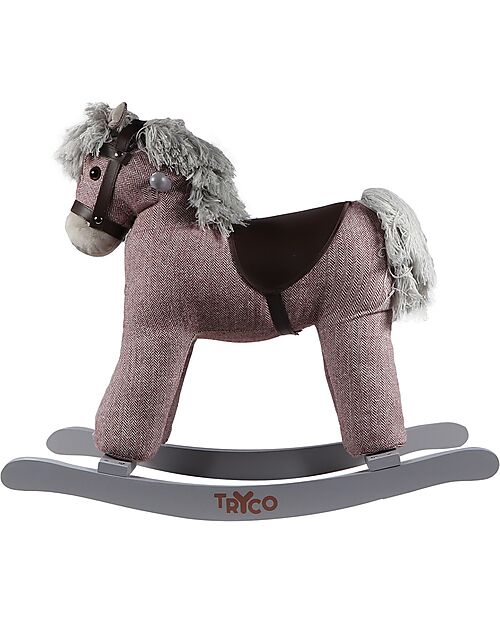 Tryco Baby Cavallo a Dondolo Milo - Rosa - con Suoni Realistici - dai 18 Mesi Cavalcabili