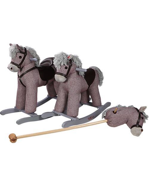 Tryco Baby Cavallo a Dondolo - Rosa - con Suoni Realistici - dai 36 Mesi Cavalcabili