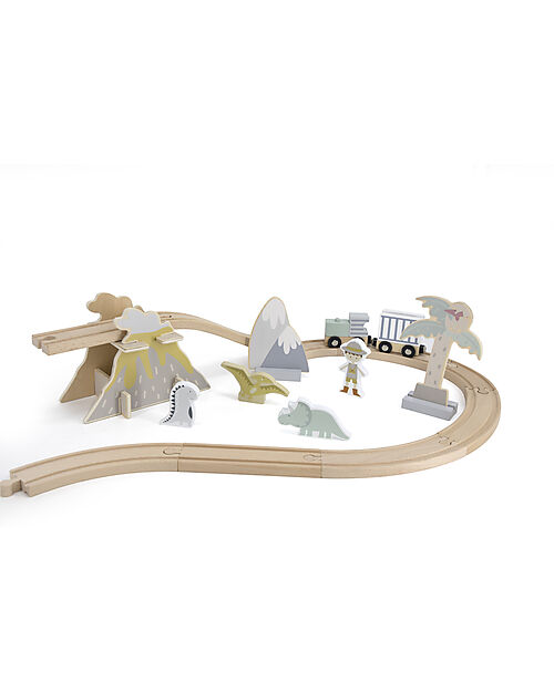 Tryco Baby Estensione per Pista Trenino - Dinosauri Macchine e Trenini  in Legno
