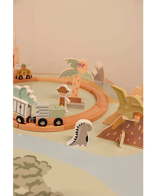 Tryco Baby Estensione per Pista Trenino - Dinosauri Macchine e Trenini  in Legno
