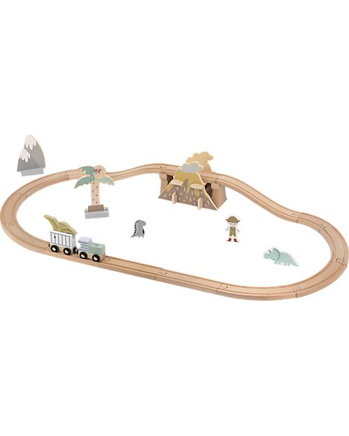 Tryco Baby Estensione per Pista Trenino - Dinosauri Macchine e Trenini  in Legno