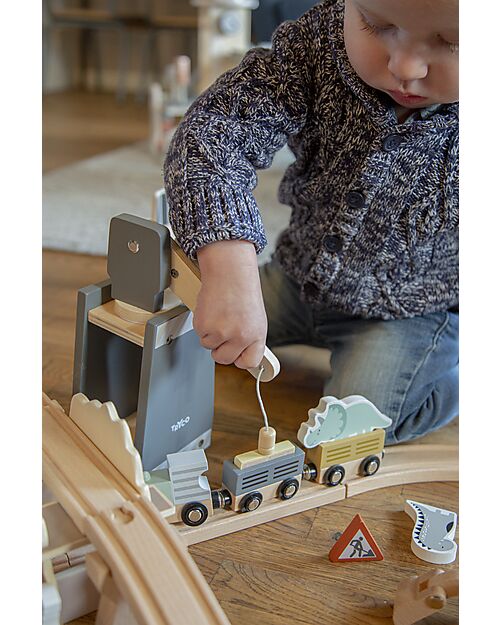 Tryco Baby Estensione per Pista Trenino - Dinosauri Macchine e Trenini  in Legno